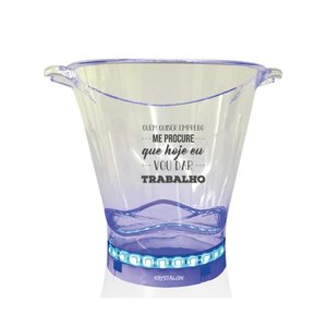 Balde de Gelo com Led Vou dar Trabalho