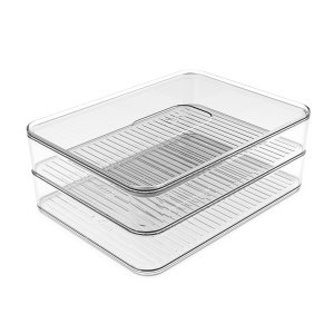 Porta Frios Duplo Transparente Clear Fresh Para Geladeira - Ou