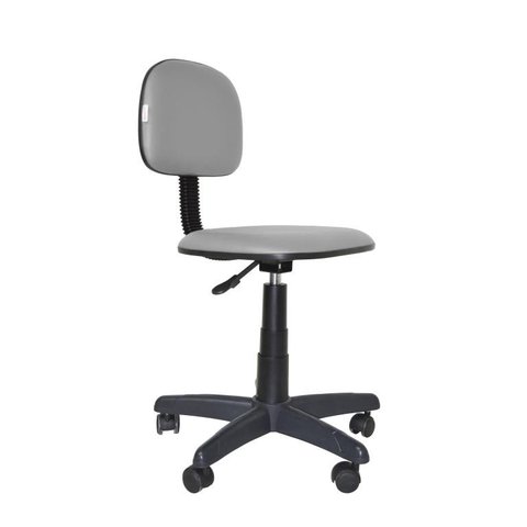 Cadeira Secretaria Giratoria Polo - Couro SinteticoCorano - Cinza claro