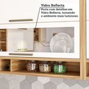 Ver imagem 6 de Armário de Cozinha com Balcão e Tampo 14 Portas 6 Gavetas Pérola 100% Mdf Vidro Reflecta Amêndoa/bra