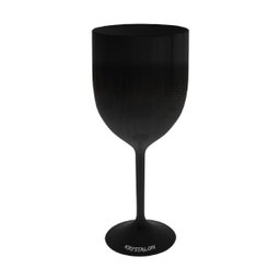 Kit 8 Taças Vinho Preto 400ml Acrílico - 3 Kit 8 Taças Vinho Preto 400ml Acrílico - 3