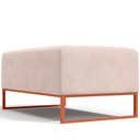 Ver imagem 6 de Puff Decorativo Sala de Estar Cléo 90cm Base de Ferro Cobre W01 Suede Bege - Lyam Decor