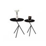 Conjunto Mesas de Canto Lateral Mesinha Italy - Preto - 5