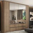 Ver imagem 1 de Guarda-Roupa Thb Nobre Glass com Espelho 6 Portas