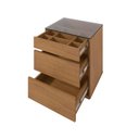 Ver imagem 2 de Mesa de Cabeceira Belize 3 Gavetas 50cm Cedro Casa D