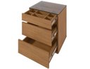 Ver imagem 2 de Mesa de Cabeceira Belize 3 Gavetas 50cm Cedro Casa D