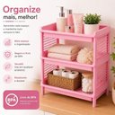 Ver imagem 2 de Kit 2 Estantes Organizadoras 3 Andares Multiuso Polipropileno para Cozinha Lavanderia Escritório