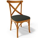 Ver imagem 3 de Kit 06 Cadeiras Para Sala de Jantar e Estar Living Estofada Ávila L02 Linho Verde Musgo - Lyam Lyam 