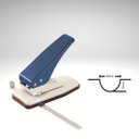 Ver imagem 1 de Furador Semi Circular Meia Lua com Margeador 20 Folhas