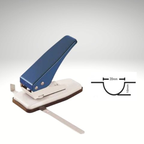 Furador Semi Circular Meia Lua com Margeador 20 Folhas