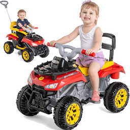 Carrinho de Passeio e Pedal Infantil Calesita Cross Up Vermelho - 1