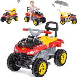 Carrinho de Passeio e Pedal Infantil Calesita Cross Up Vermelho - 3