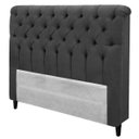 Ver imagem 1 de Cabeceira Solteiro Imperatriz Suede para Colchão Box 88cm Simbal
