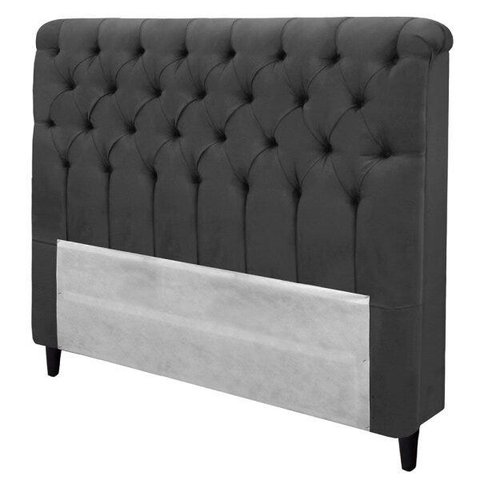 Cabeceira Solteiro Imperatriz Suede para Colchão Box 88cm Simbal