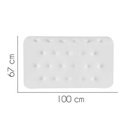 Ver imagem 2 de Painel Estofado Luxo Capitonê Brenda 100cm Solteiro para Cama Box Corino Branco - Gat Magazine