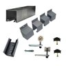 Porta de Correr Branco Prime 210x70 com Kit Aluminio - 5