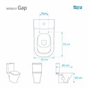 Ver imagem 3 de Assento Sanitário Poliéster Gap Branco para vaso Roca