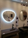 Ver imagem 7 de Espelho orgânico iluminado com led frio 64x54cm TOUCH
