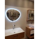 Ver mais imagens de Espelho orgânico iluminado com led frio 64x54cm TOUCH