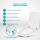 Ver imagem 3 de Assento Sanitário Poliester Nuage Preto para Vaso Incepa