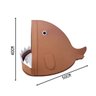 Cama Caminha Pet Gato Portátil Viagem Peixe Marrom - 2