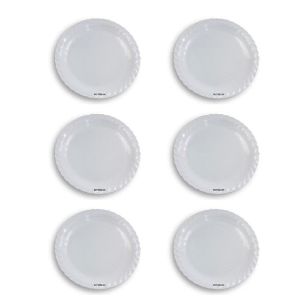 Kit 6 Saladeiras Redonda Rasa Média - Melamina