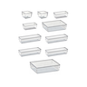 10 Organizadores Multiuso Modulares Acrílico Cristal - 1