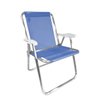 Cadeira De Praia Plus Size Zaka Alumínio 140Kg Azul - 1