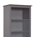 Ver imagem 2 de Estante para Livros 3 Prateleiras 1 Gaveta Pés Luis Xv 60201 Linz Móveis - Cinza/imbuia