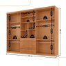 Guarda Roupa Casal Matteo 100 Mdf 6 Portas e 4 Gavetas Moderna Mobília - 4