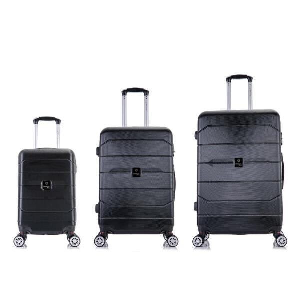 Conjunto de malas de viagem PMG Tóquio Swiss Move Preta - 2