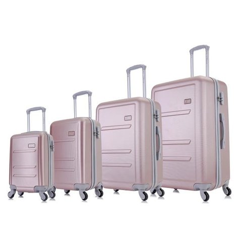 Conjunto de Malas de Viagem Pp, P, M e G Montreal Swiss Move Rose