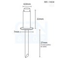 Ver imagem 4 de Rebite De Repuxo Em Alumínio Pacote Stein - 4.0X22 S-422 - 50 Peças