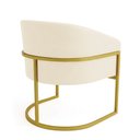 Ver imagem 7 de Poltrona Sala Decorativa Kit 2 Arielle Industrial Dourado Sintético Pu D03 - D’Rossi