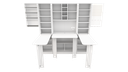 Ver imagem 4 de Armário Multifuncional Ateliê M1 Mdp Estação Costura Vetorial Móveis