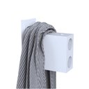 Ver imagem 3 de Cabide de Parede Banheiro Branco Dupla Fixação F.master
