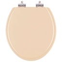Ver imagem 1 de Assento Sanitario com Amortecedor Convencional Oval Cor Pessego Rosa Shell para Vaso Incepa
