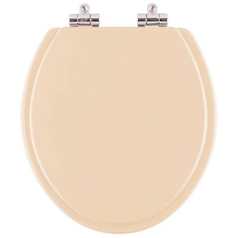 Assento Sanitario com Amortecedor Convencional Oval Cor Pessego Rosa Shell para Vaso Incepa