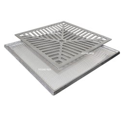 Grelha Ralo Pluvial com Suporte 40x40 com Tela Anti Insetos - 4