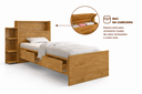 Ver imagem 3 de Cama Solteiro Multifuncional com Espaço para Organização, Prateleiras, Gavetas e Baú