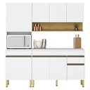 Ver imagem 1 de Cozinha Modulada Line Composição 3 Supremo Freijó - Kits Paraná