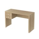 Ver imagem 2 de Mesa para Escritório com 2 Gavetas Branco Tecnomobili Me4123 Cor: Amêndoa