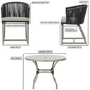 Ver imagem 3 de Mesa com 4 Cadeiras e Noronha Estofado 3 Trama Original Preto