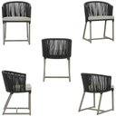 Ver imagem 6 de Mesa com 4 Cadeiras e Noronha Estofado 3 Trama Original Preto