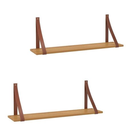 Kit 2 Prateleiras Gold Freijó- Matic