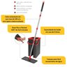Flat Mop Rodo Lava e Seca com Balde e 1 Refil - Praticidade e Eficiência na Limpeza - 2