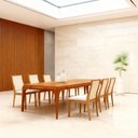 Ver imagem 2 de Mesa de Jantar Campeche com 6 Cadeiras Arizona Cinza Claro 180cm