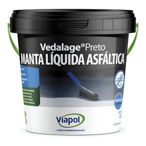 Manta Líquida Viapol Vedalage Preto 3,6 Lt