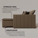 Ver imagem 6 de Sofá Cama Retrátil em Madeira Eucalipto e Bouclê 230cm Uruguai