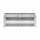 Ver imagem 2 de Balcão para Atendimento Escritório MDP 180cm Cinza Sagrado com Branco F5 Office